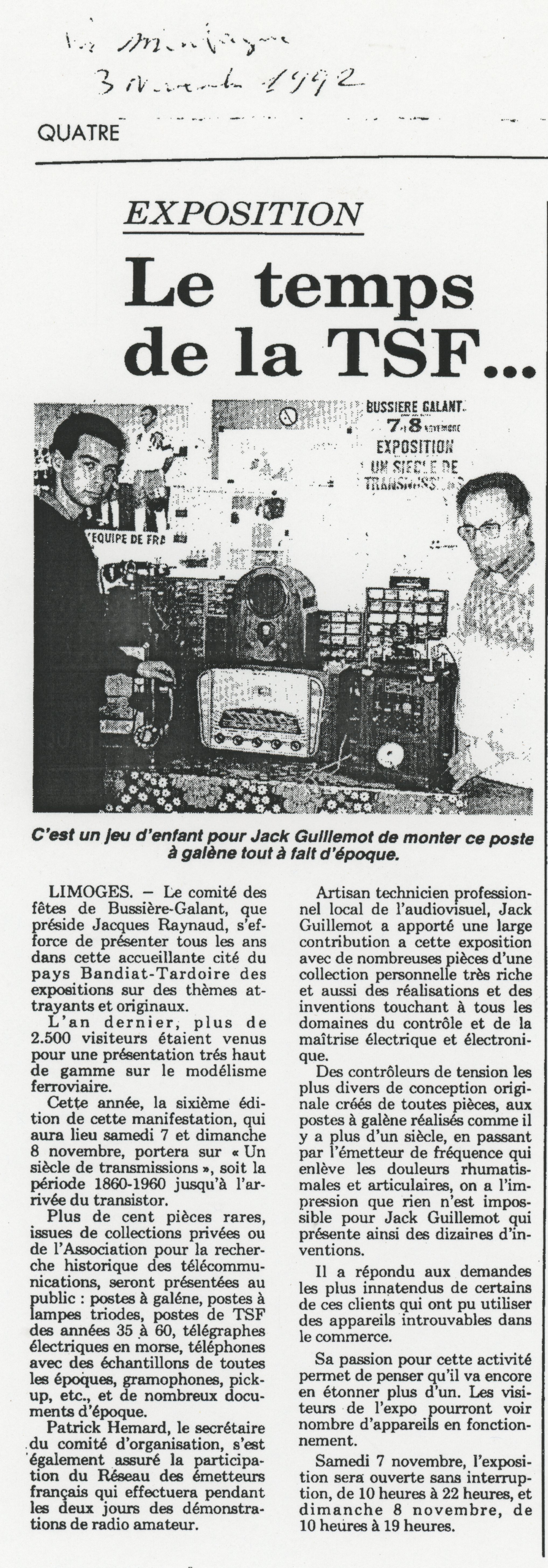 Aperçu de l’article Exposition : le temps de la TSF